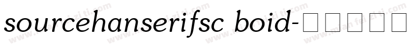 sourcehanserifsc boid字体转换